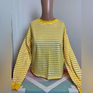 H&M striped crop tee